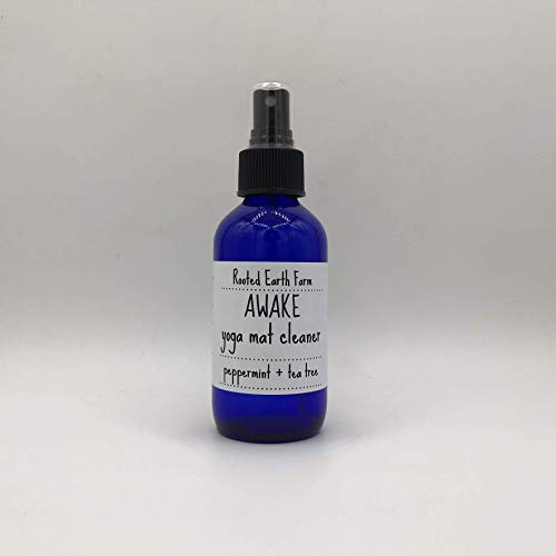 Awake Yoga Mat Cleanser - 4 fl oz - Peppermint and Tea Tree - Pilates Mist - Room and Body Spray