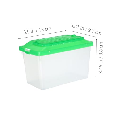 YARNOW 2pcs Portable Handheld Fish Tank Carrier Transparent Breeding Container for Fish Turtles and Small Pets Compact Habitat for and Maintenance