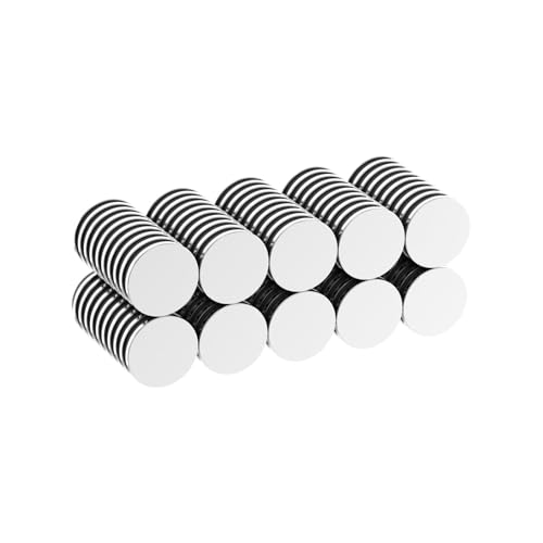 N52-1/2 D x 0.04" H - 100 Pack, Powerful 1/2 Inch Thin Rare Earth Magnets, Super Strong Small Neodymium Disc Magnets for Fridge, DIY, Building, Scientific, Craft, Office Slim Circle Magnet - size: 1/2" D x 0.04" H