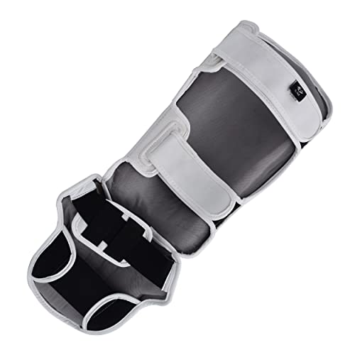 Strike Shin Instep - Boxing MMA Muay Thai Karate Training Protection - color: White, size: Small-Medium