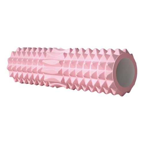 Solid Foam Roller Yoga Stick Roller Dual-Zone Leg Muscle Relaxation Deep Massage Relaxation Pain Relief (Pink (Hollow)) - color: Pink ( Hollow )