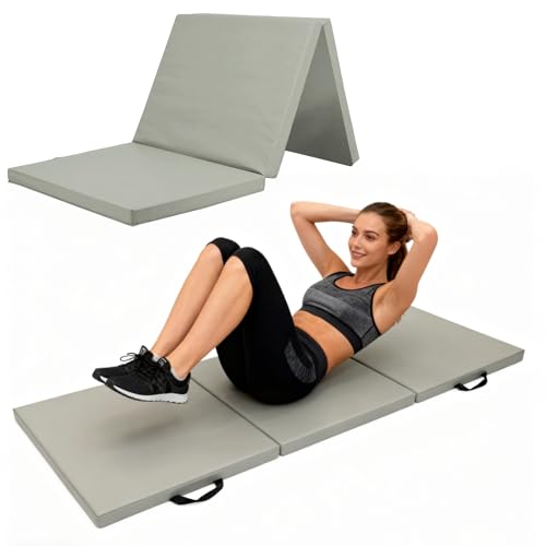 Foldable Yoga Mat, 2 Inches Extra Thick Non-Slip Design Fitness Mats