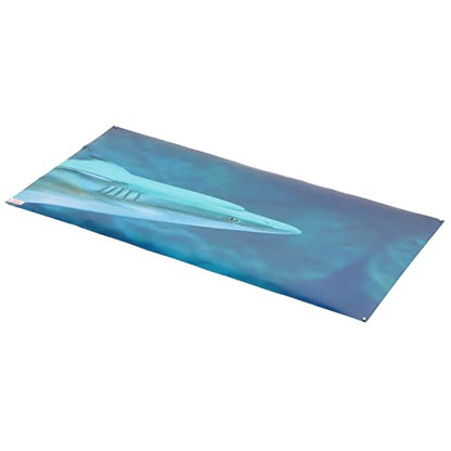 Aquarium Background Paper PVC Self Adhesive 3D Fish Tank Wallpaper Sticker, Clear Underwater Scene Decoration with Realistic Sea Animal Pattern for Glass Aquariums (122 * 50CM) - style: 122*50CM