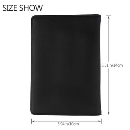 Islamic New Year Celebration Hijri Muslims 5.5in Cowhide Passport Holder, Genuine Leather Travel Document Organizer, Durable Passport Case for Travel & Business