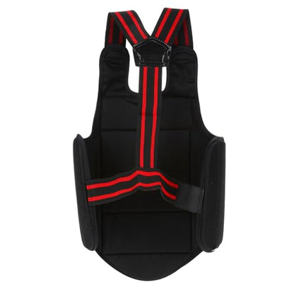Boxing Chest Protector Karate Vest Chest Protection, Adjustable Karate Waistcoat, and Chest Protector for Adults and Kids Sparring Gear for Boxing, Karate, and Impact Sports