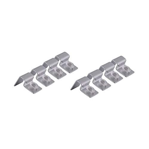 BESPORTBLE 8pcs Stainless Steel Aquarium Cover Support Holders for Glass Durable Fish Tank Clips for Easy Cleaning and Water Changes Compatible Open Tanks and Pet Boxes