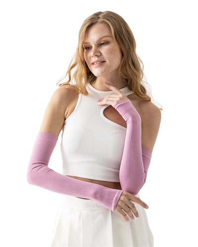 Causa Forcia Unisex Arm Warmers Arm Sleeves for Women and Men Made in Turkey - color: Pink