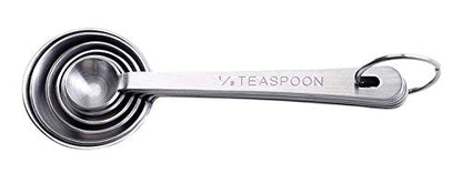 Mrs. Anderson’s Baking Measuring Spoons, 6-Piece Set, Heavyweight 18/8 Stainless Steel - style: Measuring Spoons, 6-Piece Set