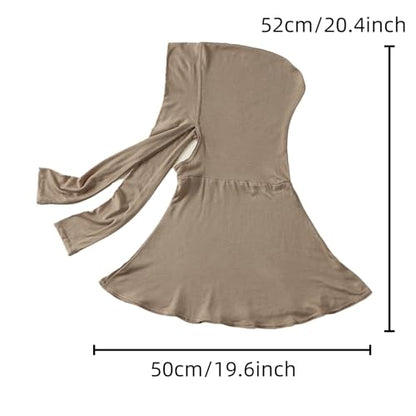 Yeieeo Adjustable Instant Hijab, Full Neck Coverage Breathable Jersey Headscarf for Muslim Women - color: Khaki