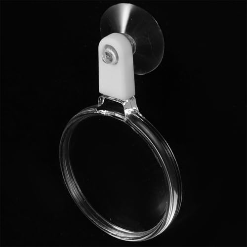 Beaupretty 4pcs Fish Tank Magnifying Glass Suction Cups Acrylic Magnifier for Aquariums and Reptile Tanks for Observing Animals and Plants
