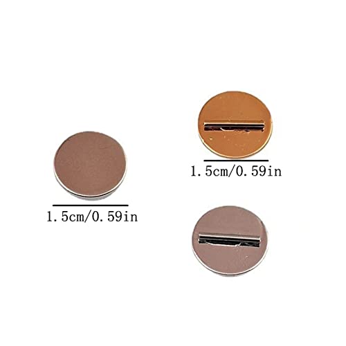 5 Pieces Strong Magnetic Brooch Converter Pin Keepers Harm-Free Clothing Magnet Buckle Tie Free Clothing Brooch Adapter - color: Gold