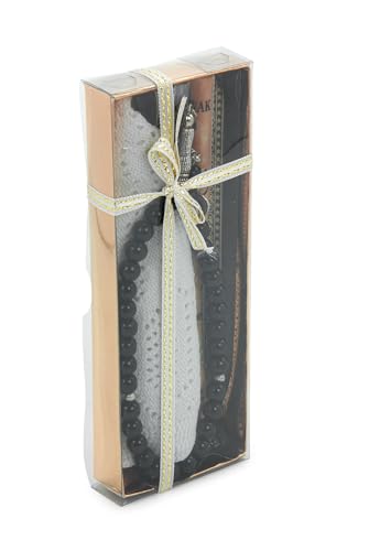 ihvan online Men’s Muslim Kufi Hat Set with Tasbih Prayer Beads & Miswak, Islamic Gift for Ramadan, Eid Mubarak, Hajj & Umrah - color: White