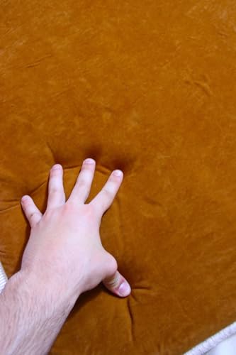 Prayer Rug Orthopedic Velvet Padded 27x47 Inch Non-Slip Faux Leather Base Comfortable Knee Support Plain Design Brown - Brown, 28x47 inch