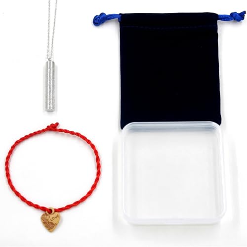Islamic Necklace | Quran Verse Necklaces | Stainless Steel Cylinder Pendant 17"+2" Extended | Elegant Arabic Jewelry for Men And Women YA5082 - color: white