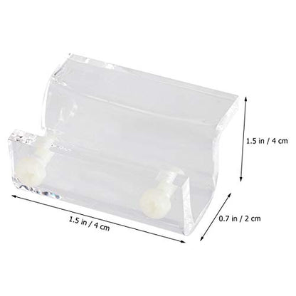 balacoo 4pcs Acrylic Fish Tank Cover Holder Bracket Aquarium Support Rack for Open Tanks Stable Design for Thick for Turtle Pet