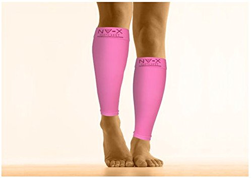 Leg Sleeves 15-20MMHG Compression Enhanced Performance and Protection, Acid Pink, Medium - color: Acid Pink, size: Medium