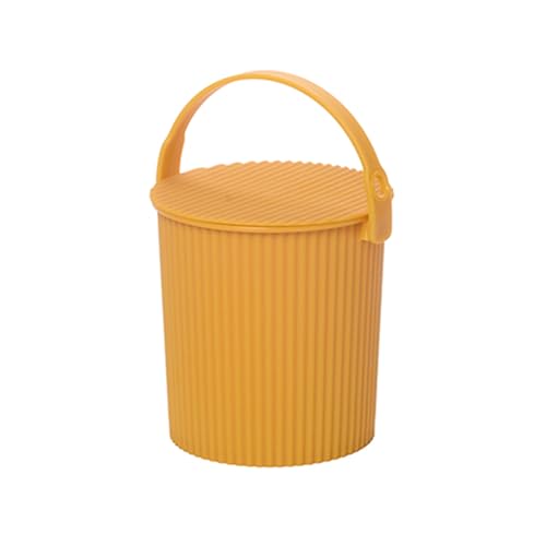 Hachiman Micro Bucket | Hands-Free Filling, Easy to Stack and Store, Indoor Outdoor Use - color: Mustard, size: Micro