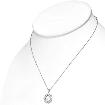 Exquisite Islamic Muslim Allah Quran Pendant Necklace Women Religious Amulet Jewelry Ramadan Gift - color: Silver