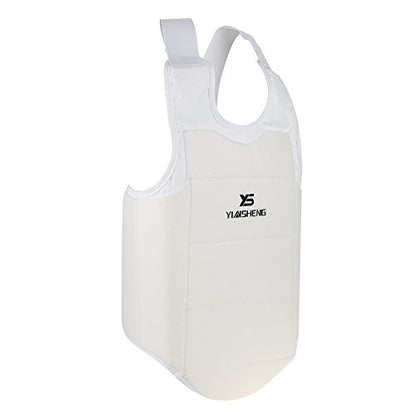 Unisex Taekwondo Karate Chest Guard Protector, Foam Padded Vest with Adjustable Straps, Size M (21.6 x 14.2 in), for Adults and Children