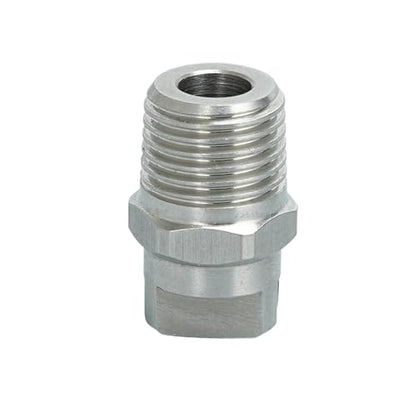 Stainless Steel Flat Fan Nozzle 1pc 1/4 1/8 Inch 50/65/80/95/110 Degree Stainless Steel Small Capacity Flow Rate Spray Flat Fan Nozzle, Spray Nozzle 650067(650033 1of8,SS303) - color: 650033 1of8, size: SS303