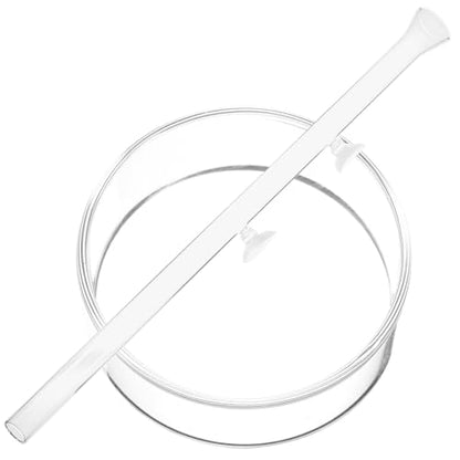 SHINEOFI Aquarium Fish Feeder Tube with Glass Feeding Dish 40cm Shrimp Feeder for Fish Tank Tools and Aquarium Shrimp Feeding