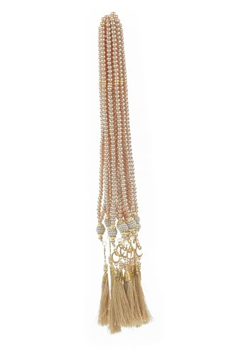 ihvan online, Tasbih Prayer Beads 99, Pack of 10, Muslim Prayer Bead, Islamic Rosary Bead, Dhikr, Tasbeeh Bulk, Misbaha, Masbaha, Tespih, Islamic Gift for Ramadan & Mawlid & Hajj Umrah - color: Gold