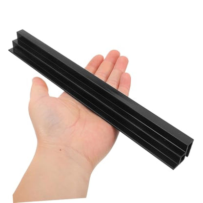 Abaodam Safety Edge Protector for Fish Tank Aquarium Strip for Tank Design Easy Installation Black Prevents Spills and Fish Escape - size: 45.00X45.00X2.50CM