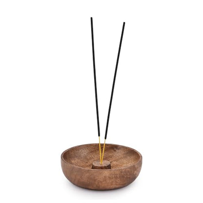 EDHAS Incense Burner Stick Holder Bowl, Ash Catcher Bowl for Home Décor, Meditation, Yoga (5" x 5" x 1.5")