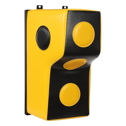 Wall Mount Boxing Training Bag - Uppercut Boxing Training Punching Target - Heavy Punching Bag for Adults for Bedroom/Living Room/Gym - color: Yellow (15.7*11.8*27.5 Inch)
