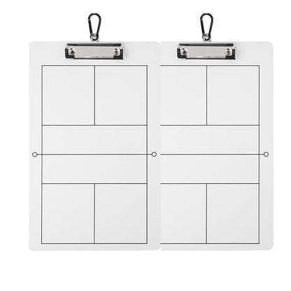 Double-Sided Dry Erase Pickleball Coaching Clipboard, Set of 2
