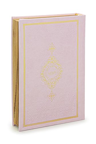 ihvan online Prayer Gift Set for Men & Women, Muslim Prayer Rug, Salah Mat, Beads Taasbih, Arabic Holy Quran, Islamic Gift Set for Ramadan & Eid, Pink - color: Pink