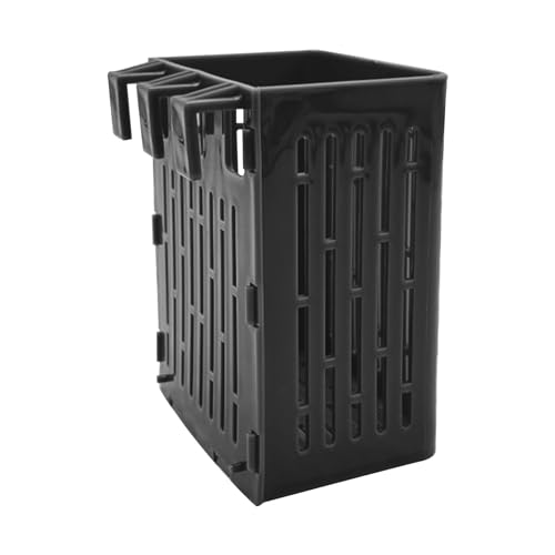 2 PCS Hanging Aquarium Planter Basket, Aquatic Plants Holder, Aquarium Planter Cup, Plant Pot and Fish Tank Plants Pot for Live Aquariums Decor (Black)