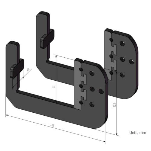 RV Bumper Tote Tank Holder with Anti-Slip Pads & Full Kit - Fits 4" & 4.5" Bumpers, Universal for 15-36 Gallon Tanks, Heavy-Duty Mount for RVs Without Ladder