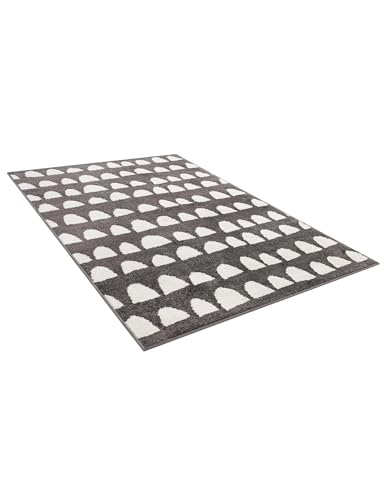 Rugs.com Whimsy Kids Collection Rug – 4x6 Dark Gray Medium-Pile Rug Perfect for Entryways, Kitchens, Breakfast Nooks, Accent Pieces - color: Dark Gray, size: 4' x 6'