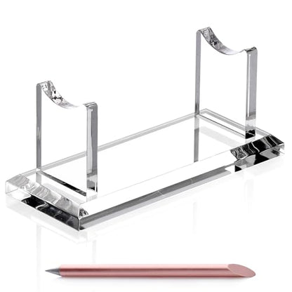 SANRUI Acrylic Pen Holder Display Stand, Shop Fountain Pencil Makeup Brush Rack, Ballpoint Pen Showholder, Paintbrush Drying Rack Organizer Desk for Home School Office Or Store Use - style: 1 Tier