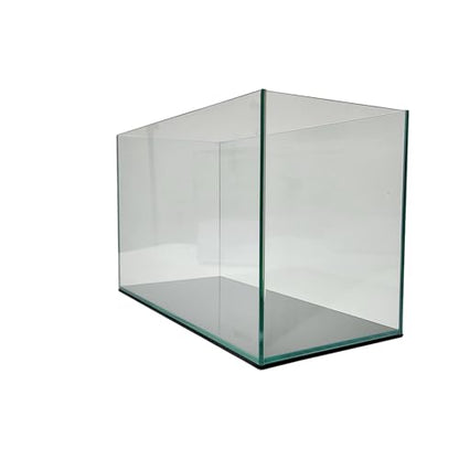 Lifegard Aquatics 20 Gallon Rimless Aquarium, Clear Glass, Ultra Clear Sealant Fish Tank, 6mm Thick with Dense Leveling Mat for Freshwater/Marine, Home or Office Decor (24.40"x12.20"x15.74") - size: 20 Gallons