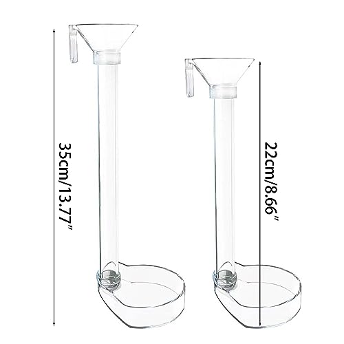 1 Set Aquarium Acrylic Feeding Tube Bowl Aquarium Shrimp Fishtank Acrylic Feeding Tools Anti-Drift Feeding Feeder