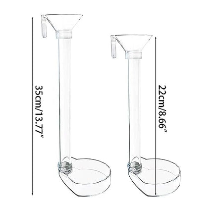 1 Set Aquarium Acrylic Feeding Tube Bowl Aquarium Shrimp Fishtank Acrylic Feeding Tools Anti-Drift Feeding Feeder