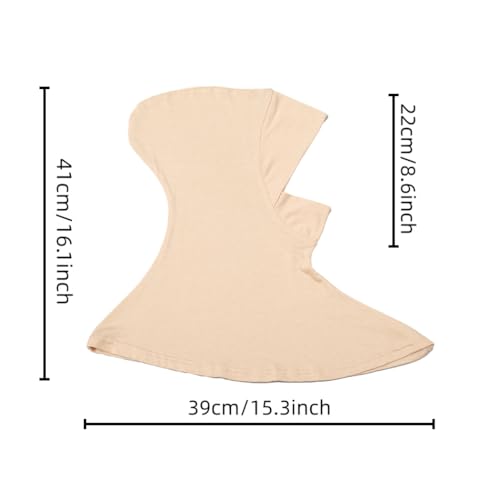 Yeieeo 4PCS Hijab Undercap for Women, No Slip Full Coverage Hijab Inner Cap, Soft Underscarf Breathable Headwear - color: Beige