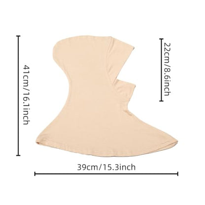 Yeieeo 4PCS Hijab Undercap for Women, No Slip Full Coverage Hijab Inner Cap, Soft Underscarf Breathable Headwear - color: Beige
