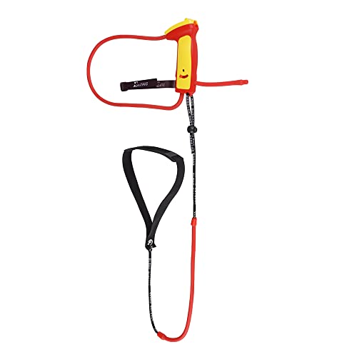 Archery Bow Trainer Draw Training Aid Device Strength Stretch Band Exerciser for Recurve Bow Compound Shooting Youth Adults Beginner Portable Bow Riser Handle - color: Yellow