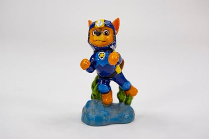 Penn-Plax Officially Licensed Paw Patrol Aquarium Ornament – Chase – Mini Size - size: Small