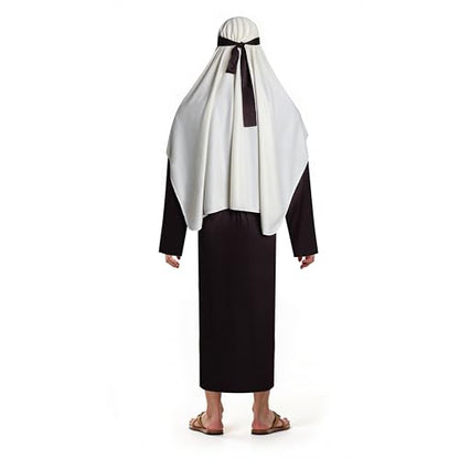 Adult Men's Jesus Joseph Biblical Costume Halloween Shepherd Easter Play Robe Set for Religious Events - size: Small