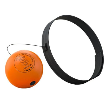 Boxing Ball - Funny Head-Mounted Adjustable Gear, Gym Punch Reflex Trainer with Comfortable Headband, Fight Speed Equipment, Striking Reflexes Device, Equipment for Men Women - color: Orange