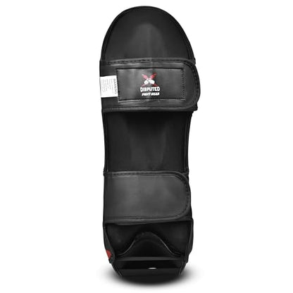 X-Disputed Shin Guards, Kickboxing Trainning MMA Muay Thai Sparring Fighting Shin Guards with Instep Synthetic Leather, Leg and Foot Protection Shin Instep Pair - size: Large-X-Large