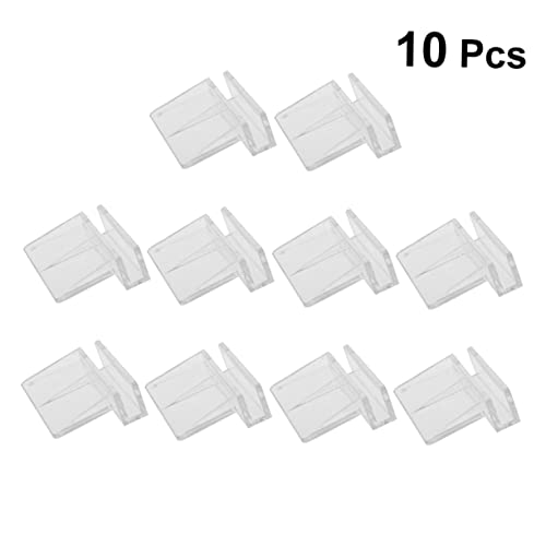 NUOBESTY 10pcs Acrylic Fish Tank Cover Support Brackets for Aquarium Glass Clear Aquarium Rack Holder Safe Practical Fish Tank Cover Support