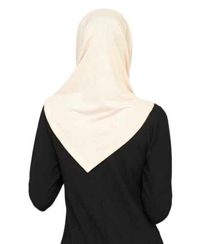 Prien Chic Ready To Wear Hijab For Women, Muslim Long Turban Undercap Set, Instant Scarf, Prayer Clothes For Girls, Abaya - color: Beige