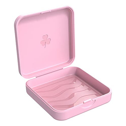 Aligner and Retainer Cases,2 Pcs Denture Case - Pink | Durable and slim Mouth Guard Case - color: Pink