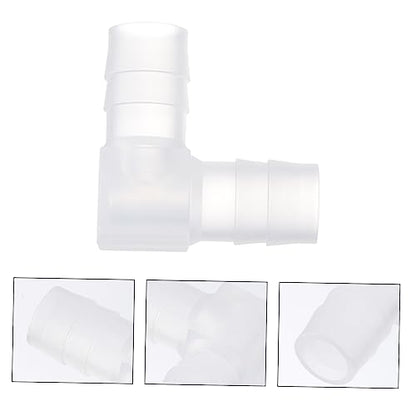 SOLUSTRE 10pcs L Shaped Plastic Hose Connector Sturdy Elbow Fitting for Garden and Aquarium 1/2 Inch Barbed Adapter for Flexible Tubing