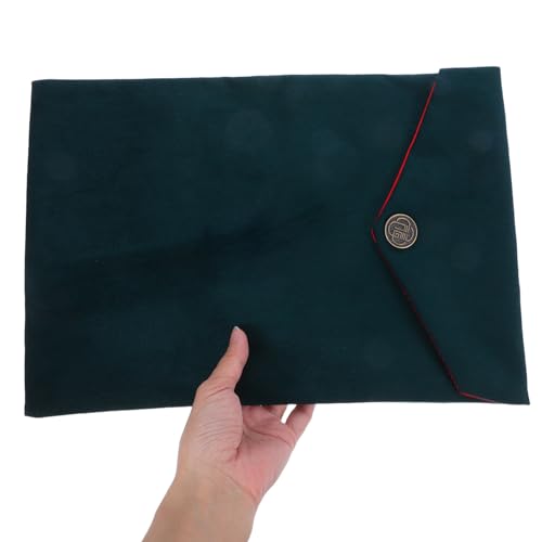 Cabilock Chinese Style Scriptures Bag Small Velvet Pouch Bible and Quran Storage Case Soft Protective Religious Text Holder for Travel and Daily Use